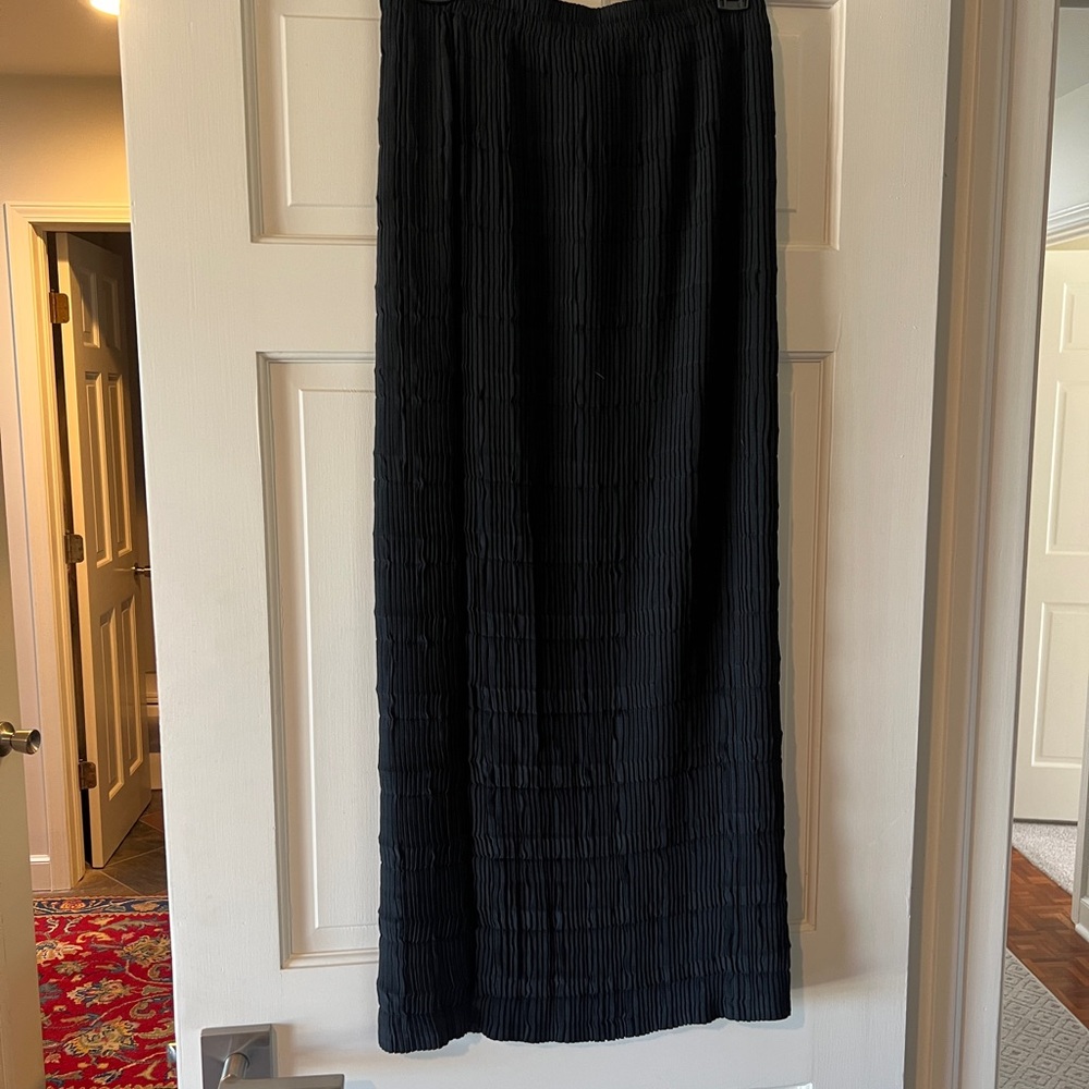 Babette San Francisco Women's Sz Medium Black‎ Accordion Pleated Skirt GUC
